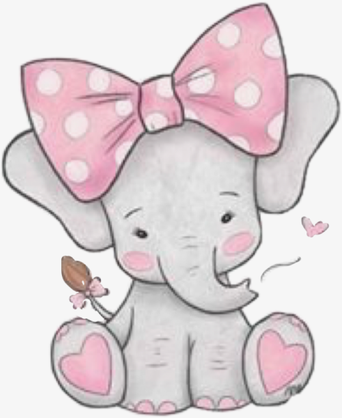 Милые слоники мультяшные