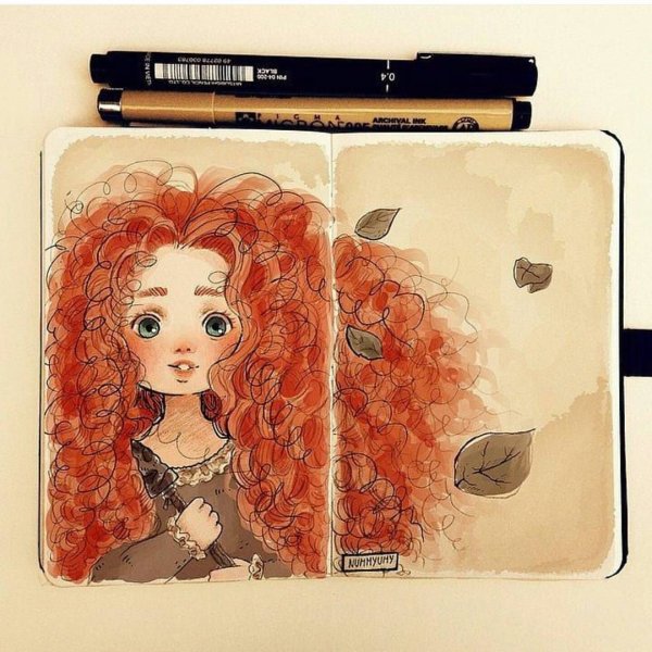 Мерида скетчбук