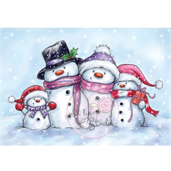 Семья снеговиков