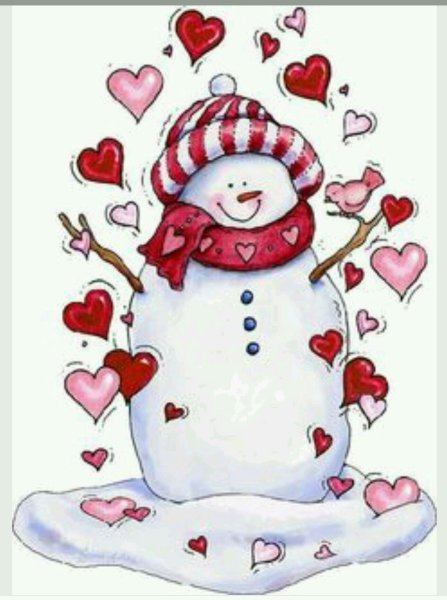 Влюбленные снеговички