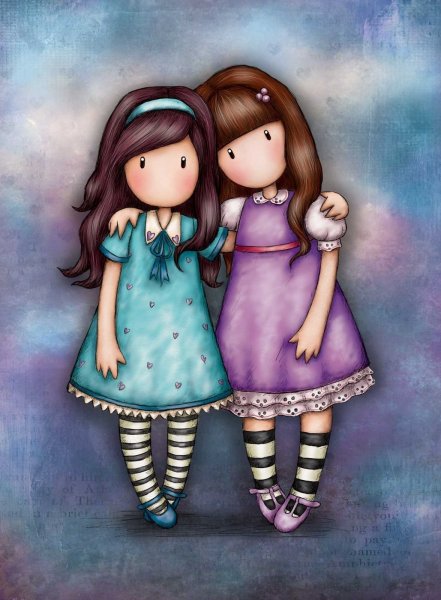 Подруги рисунок
