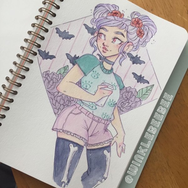 Рисование в скетчбуке людей