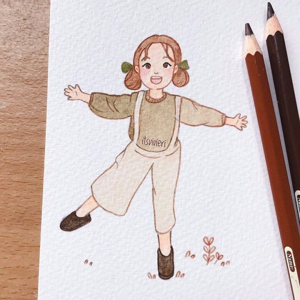 Рисунки для скетчбука девушки легко