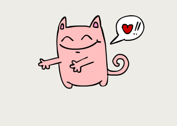 Люблю тебя котик