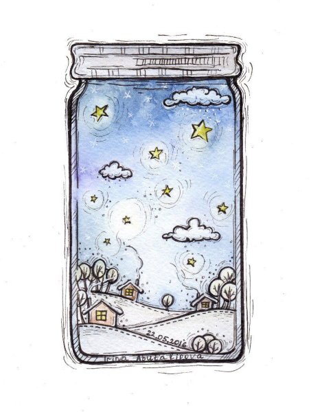 Таня Самошкина акварель