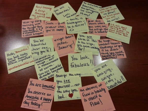 Записка с признанием в любви