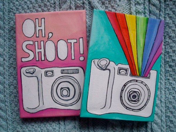 Радужные рисунки для срисовки