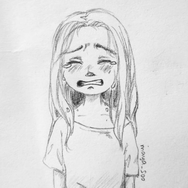 Рисунки карандашом грустные
