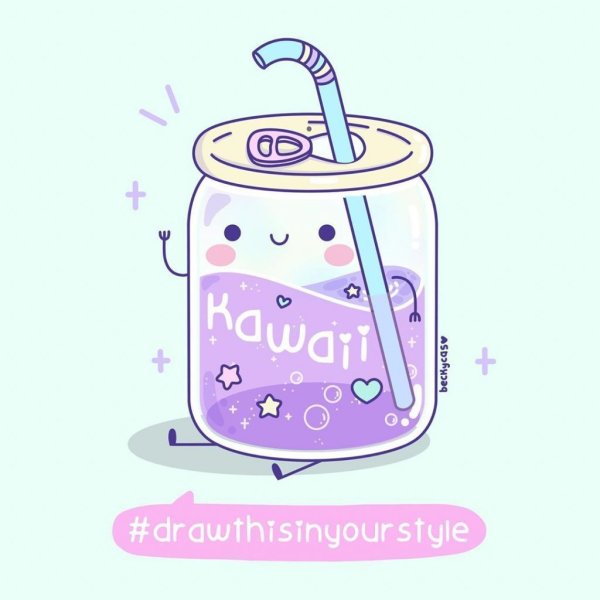 Рисунки для срисовки коктейль