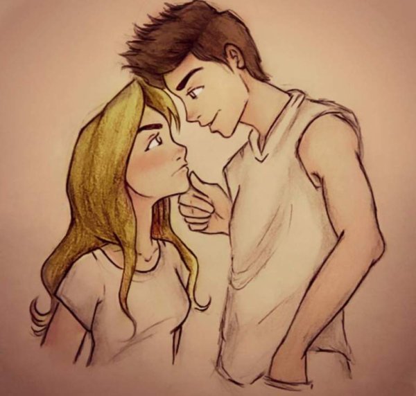 Парень и девушка мультяшные