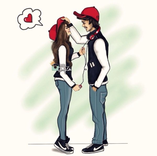 Милая аниме пара