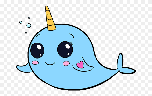 Кит нарвал рисунок