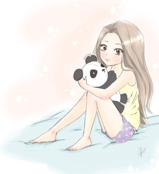 Милые рисунки девушек