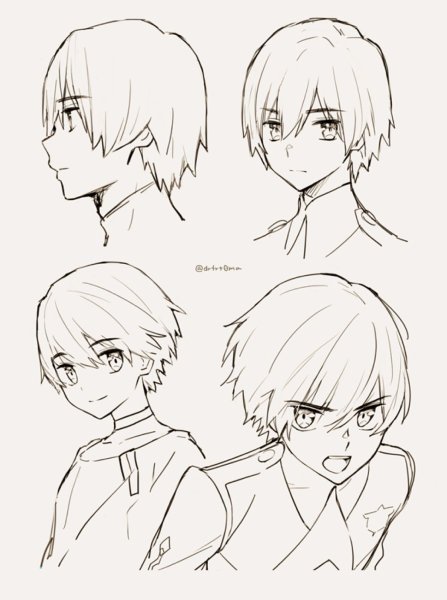 Хиро милый во Франсе рисунок