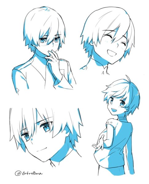 Аниме зарисовки Хиро