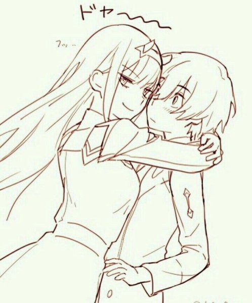 Раскраска Зеро ту и Хиро