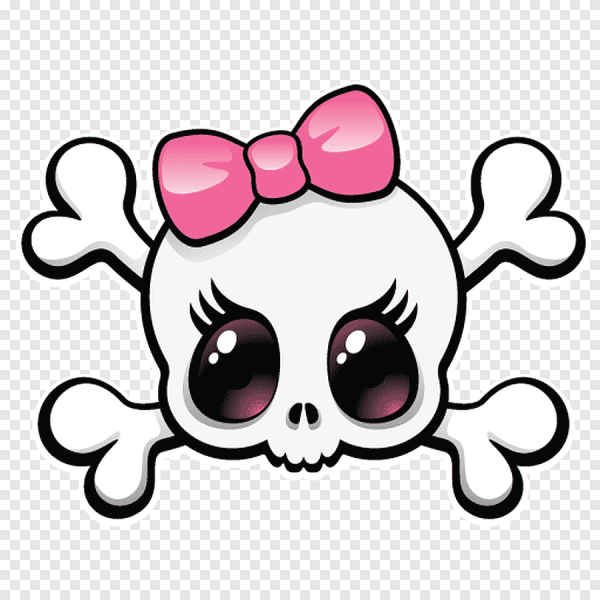 Череп с бантиком