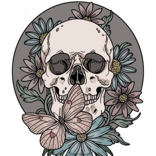 Череп стилизованный