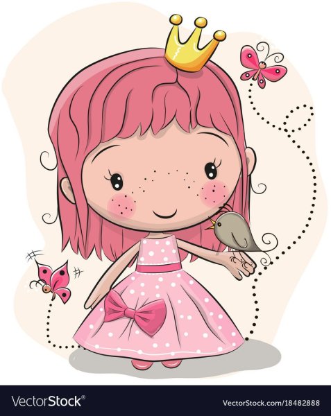 Девочка с бантиками рисунок