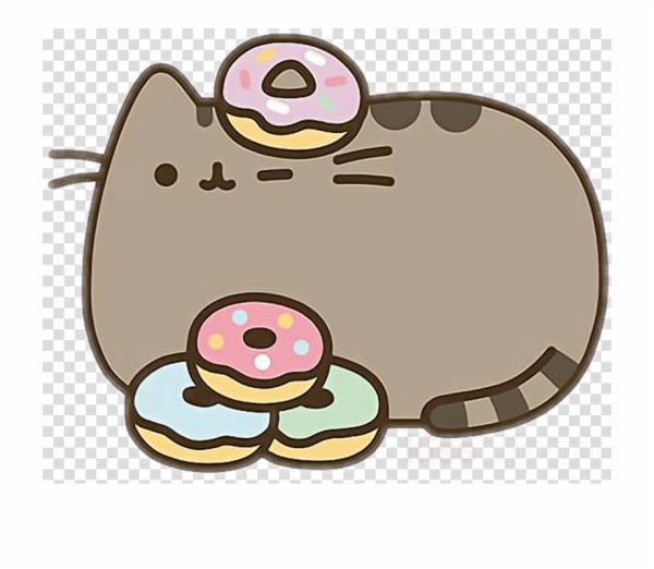 Милые котики с пончиками