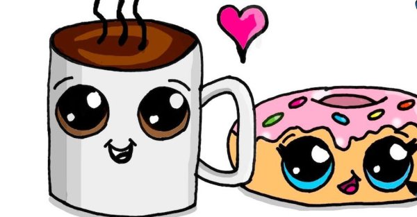 Няшные картинки для срисовки еда