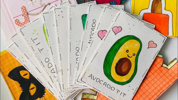 Идеи для бумажных сюрпризов авокадо