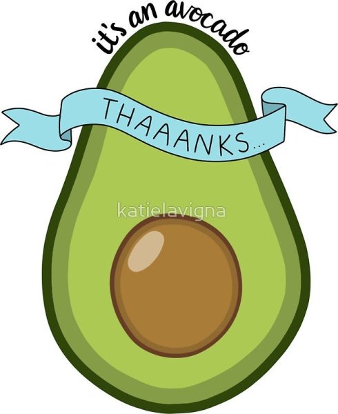 Авокадо арт Стикеры
