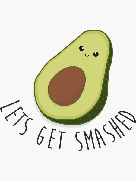 Наклейки "авокадо"
