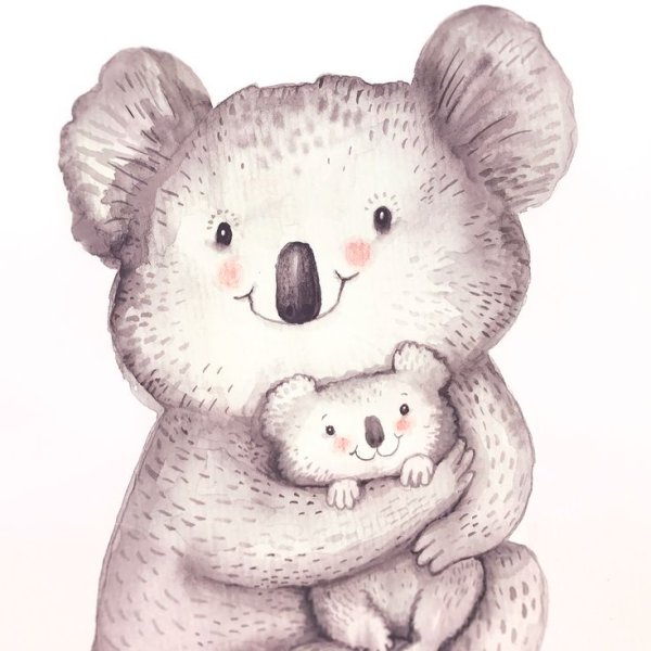 Милый рисунок любовь