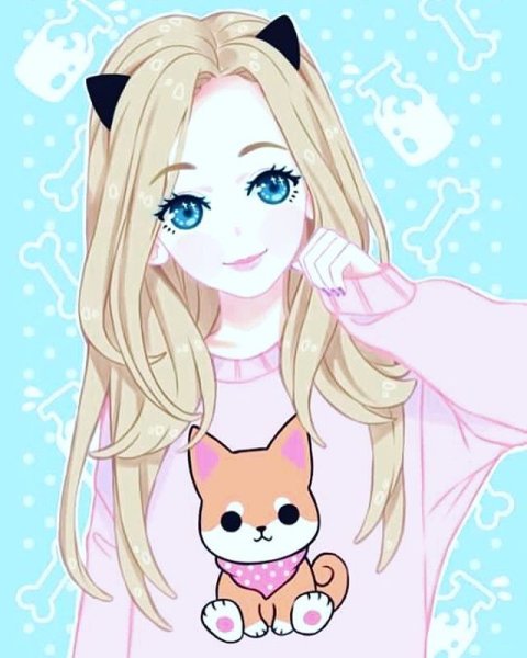 Девочка с пончиком