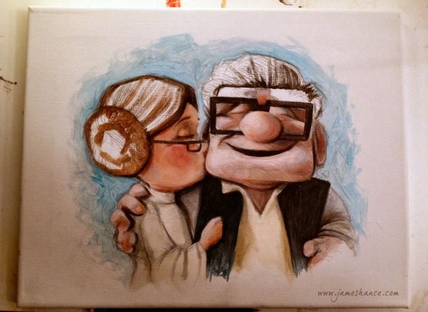 Рисунок на день рождения дедушке