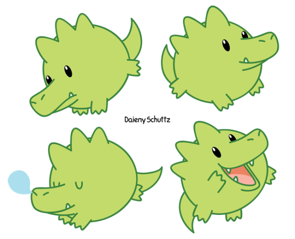 Няшный крокодил