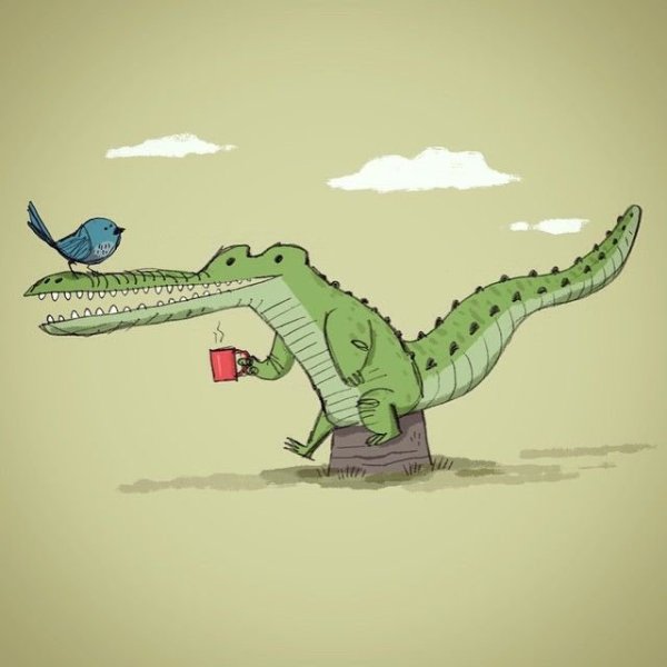 Крокодил на аву