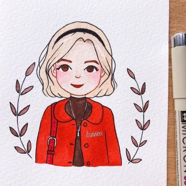 Рисунки для скетчбука девочки легко