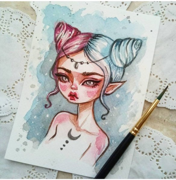 Харли Квинн для скетчбука