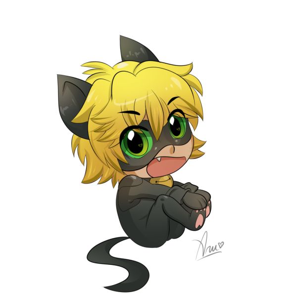 Чиби Маринетт и Адриан