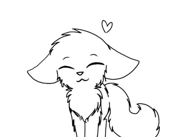 Раскраска собачка