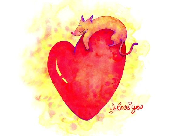 День влюбленных иллюстрация