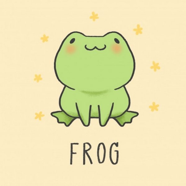 Милые рисунки лягушек для срисовки