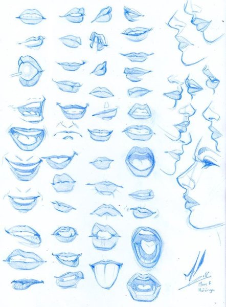 Туториал по рисованию рта