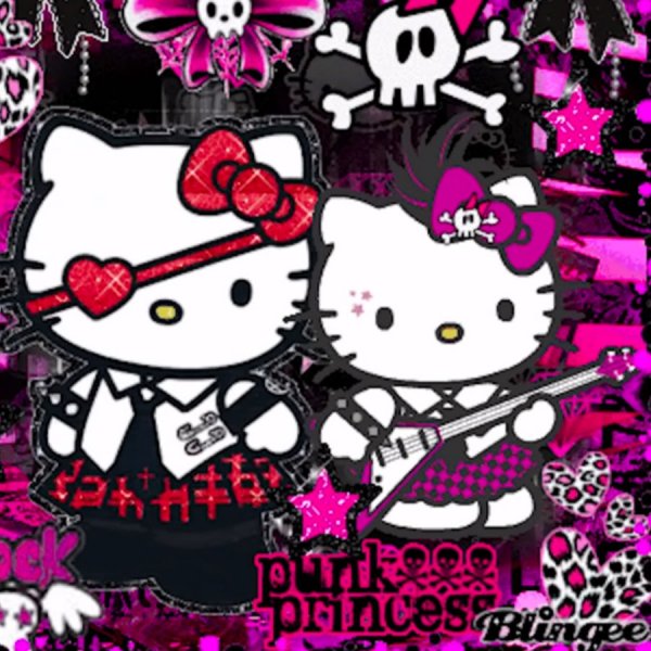 Хеллоу Китти с черной Хелоу Китти