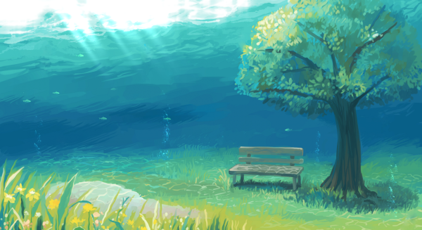 Природа в марте Рисованные картинки