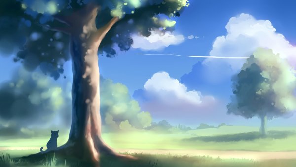 Дерево в стиле аниме