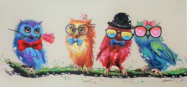 Милые рисунки маслом