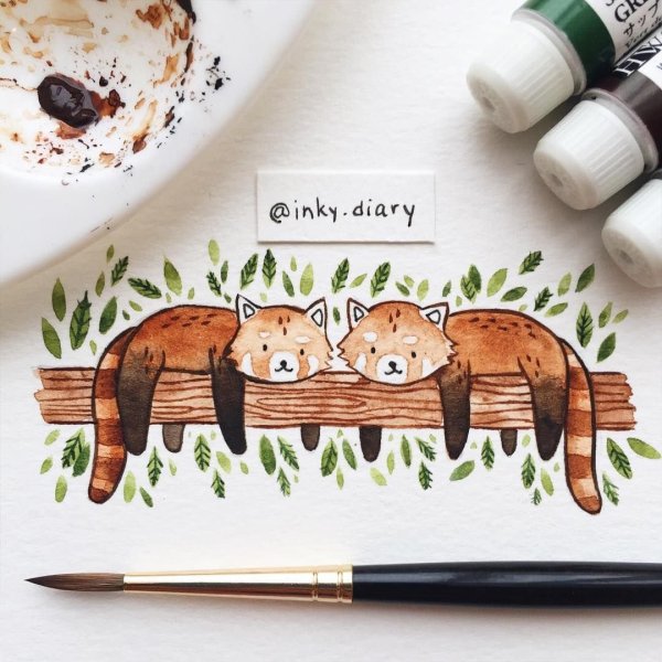 Рисование в скетчбуке животных