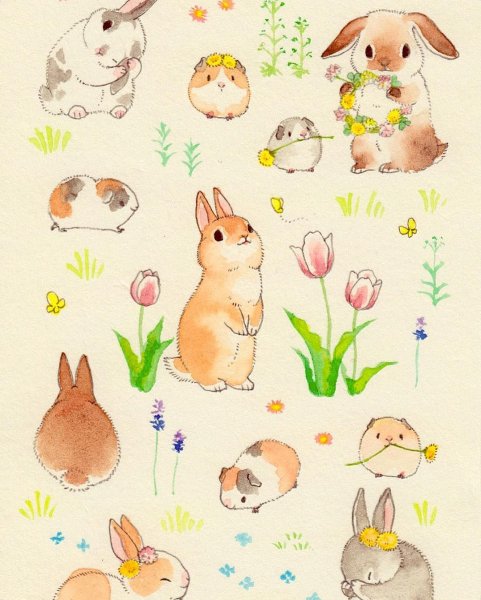 Енотик акварель милый