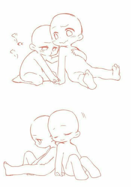 Радостные позы для рисования