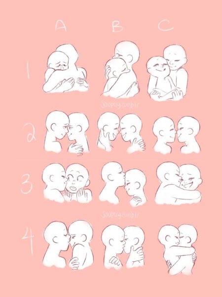 Заготовки поз для рисования