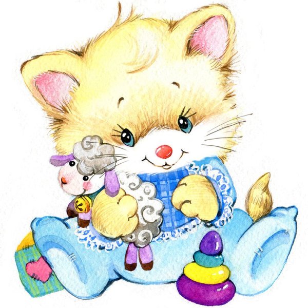 Картинки котиков мультяшных