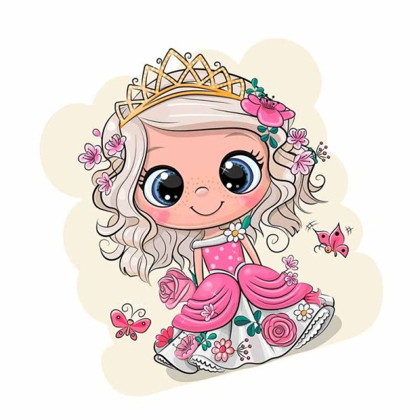 Рисунки милых принцесс